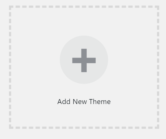 "Add theme" in WordPress dashboard