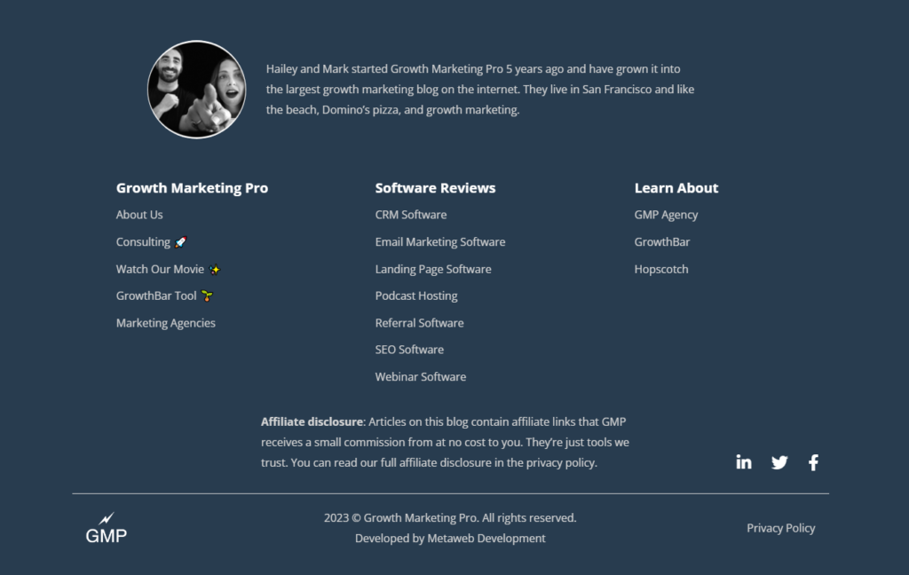 footer example 44