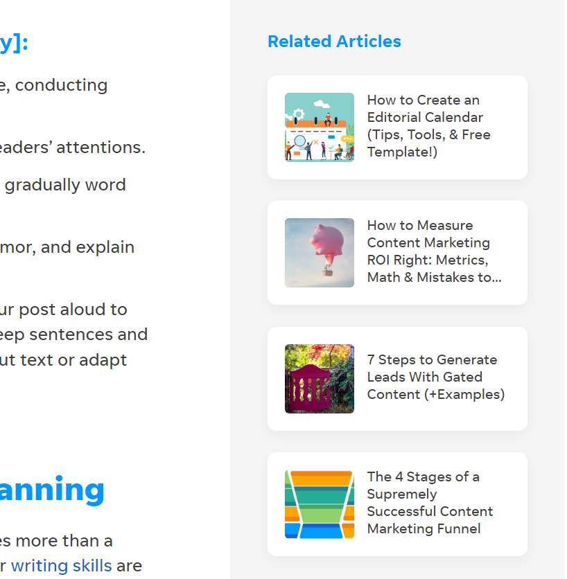 Sidebar example > CTA for Related Posts